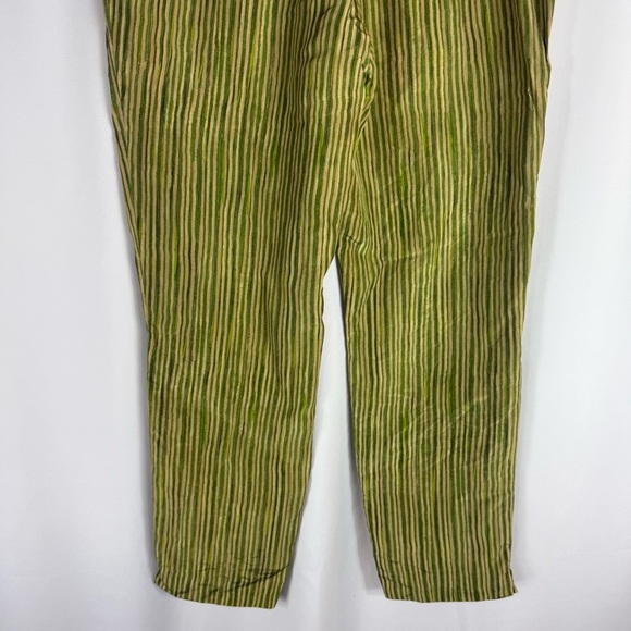Sigrid Olsen Green Striped Chinos Size: M - Picture 8 of 10